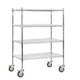 thumbnail image 1 of Salsbury Industries 9544M-CHR 48 inch W x 69 inch H x 24 inch D Wire Shelving - Mobile - Chrome, 1 of 3
