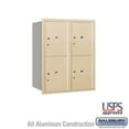 thumbnail image 1 of 10 Door High Recessed Mounted 4C Horizontal Parcel Locker with 4 Parcel Lockers in Sandstone with USPS Access - Rear Loading, 1 of 3