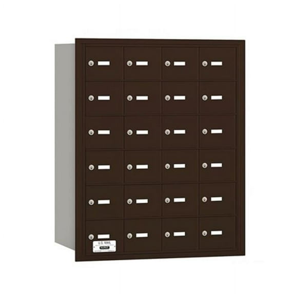 Salsbury Salsbury 4Bplus Horizontal Mailbox 24 A Doors - Bronze - Rear Loading - Usps Access