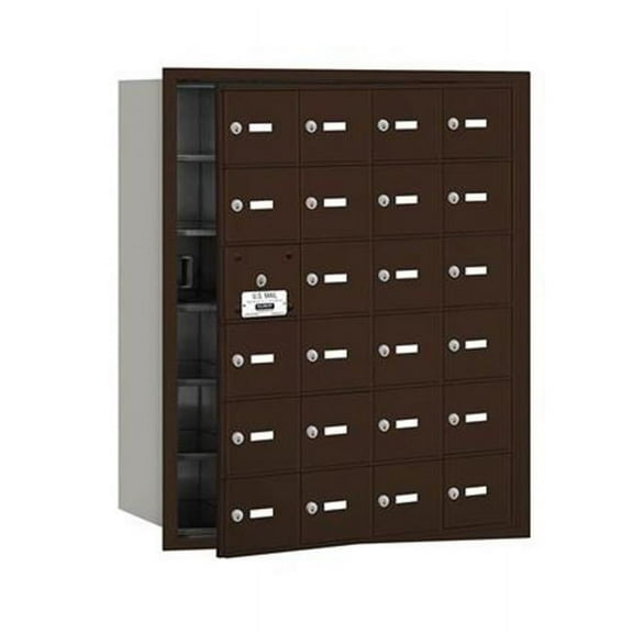 Salsbury  Salsbury 4Bplus Horizontal Mailbox 24 A Doors - Sandstone - Rear Loading - USPS Access