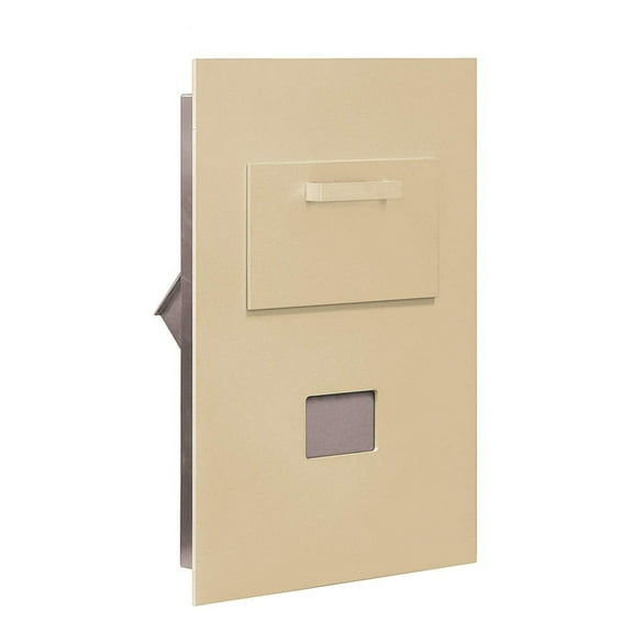 Collection Unit - for 5 Door High 4B+ Mailbox Units - Sandstone - Rear Loading - USPS Access