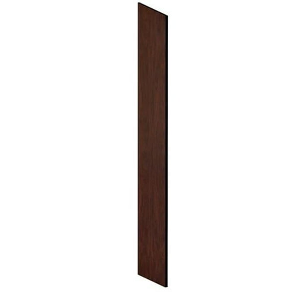 Salsbury Side Panel Open Access Designer Wood Locker - 18 Inches Deep - With Sloping Hood - Mahogany