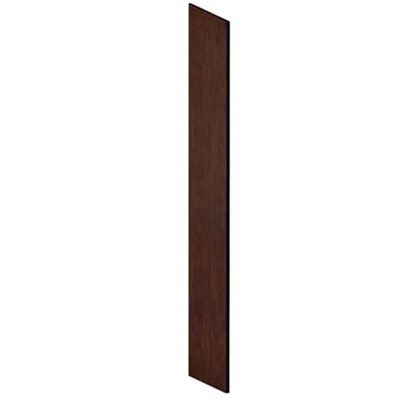 Salsbury  Side Panel Open Access Designer Wood Locker - 18 Inches Deep - With Sloping Hood - Mahogany