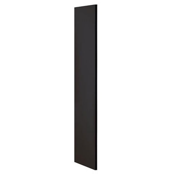 Salsbury Industries 30043BLK Side Panel - Open Access Designer Wood Locker - 24 Inches Deep - without Sloping Hood - Black