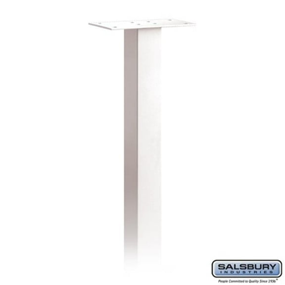 Salsbury  Standard Mailbox Post In-Ground Mounted - White