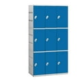 thumbnail image 1 of Salsbury  93000 Series Triple Tier Plastic Lockers - Assembled - Blue, 1 of 1