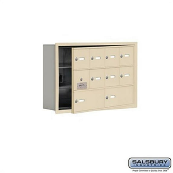 SalsburyIndustries 19135-10SRK Cell Phone Storage Locker With Front Access Panel - 3 Door High Unit, Sandstone