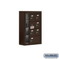 thumbnail image 1 of SalsburyIndustries 19145-07ZSC Cell Phone Storage Locker With Front Access Panel - 4 Door High Unit, Bronze, 1 of 1