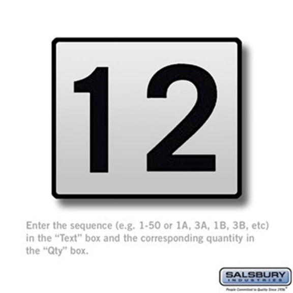 SalsburyIndustries 19967 Custom Engraved Placard