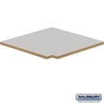 thumbnail image 1 of SalsburyIndustries  24 in. Deep Extra Wide Designer Wood Locker Flat Top Filler Corner - Gray, 1 of 1