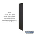 thumbnail image 1 of SalsburyIndustries 33305BLK 21 in. Deep Designer Wood Locker Side Panel For 5 Feet High- Without Sloping Hood, Black, 1 of 1