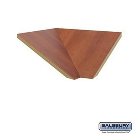 SalsburyIndustries 33377CHE 15 in. Deep Designer Wood Locker Corner Sloping Hood Filler - Cherry