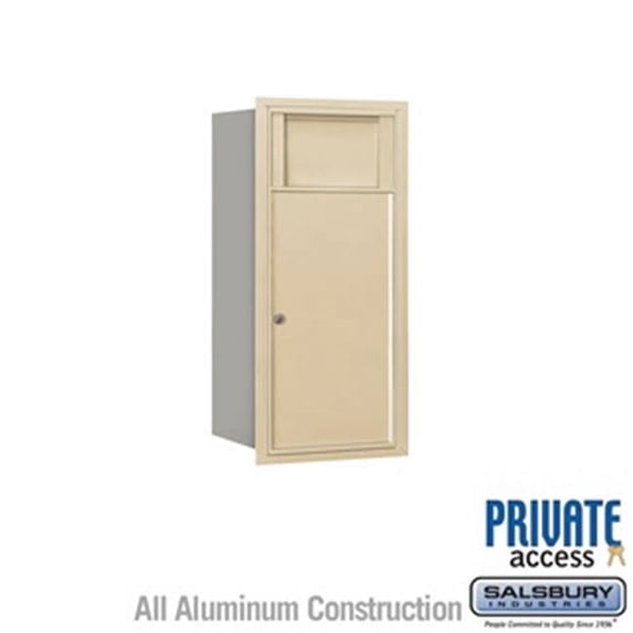 SalsburyIndustries 3708S-1BSR Rear Access 4C Horizontal Receptacle Bin 8 Door High Unit, 30.5 in. - Sandstone