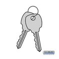 thumbnail image 1 of SalsburyIndustries 3798 Additional Key For 4C Horizontal Mailbox Lock, 1 of 1