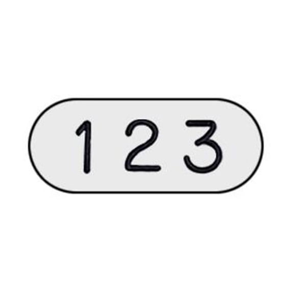 SalsburyIndustries 44460 Custom Engraved Number Plate For Heavy Duty Plastic Locker Door