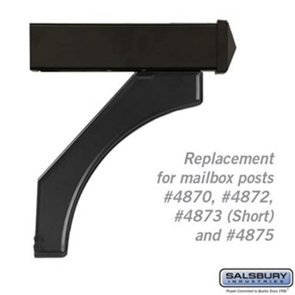 SalsburyIndustries 4877BLK Replacement Arm Kit For Deluxe Post 1 Mailbox - Black