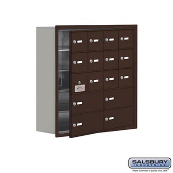 SalsburyIndustries  Cell Phone Storage Locker With Front Access Panel - Bronze