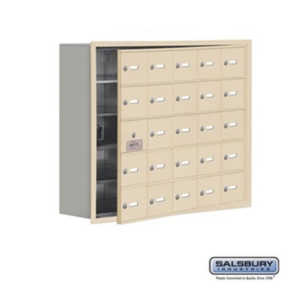 SalsburyIndustries  Cell Phone Storage Locker With Front Access Panel - Sandstone