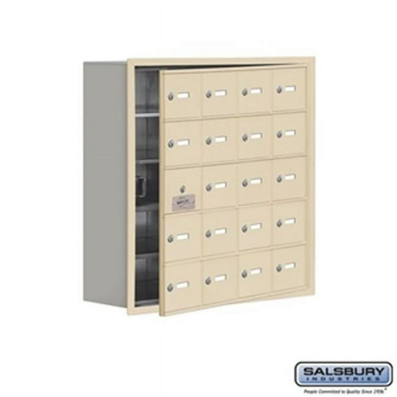 SalsburyIndustries  Cell Phone Storage Locker With Front Access Panel - Sandstone