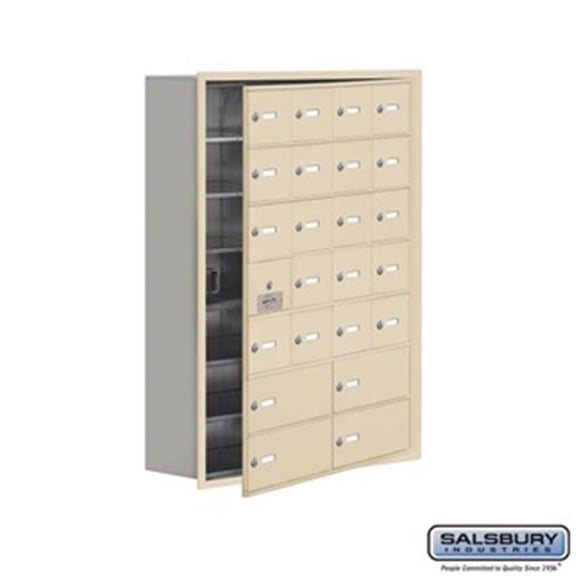 SalsburyIndustries  Cell Phone Storage Locker With Front Access Panel - Sandstone