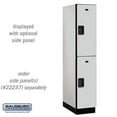 thumbnail image 1 of SalsburyIndustries  Double Tier 1 Wide Extra Wide Designer Wood Locker- Gray - 24 in. Deep, 1 of 1