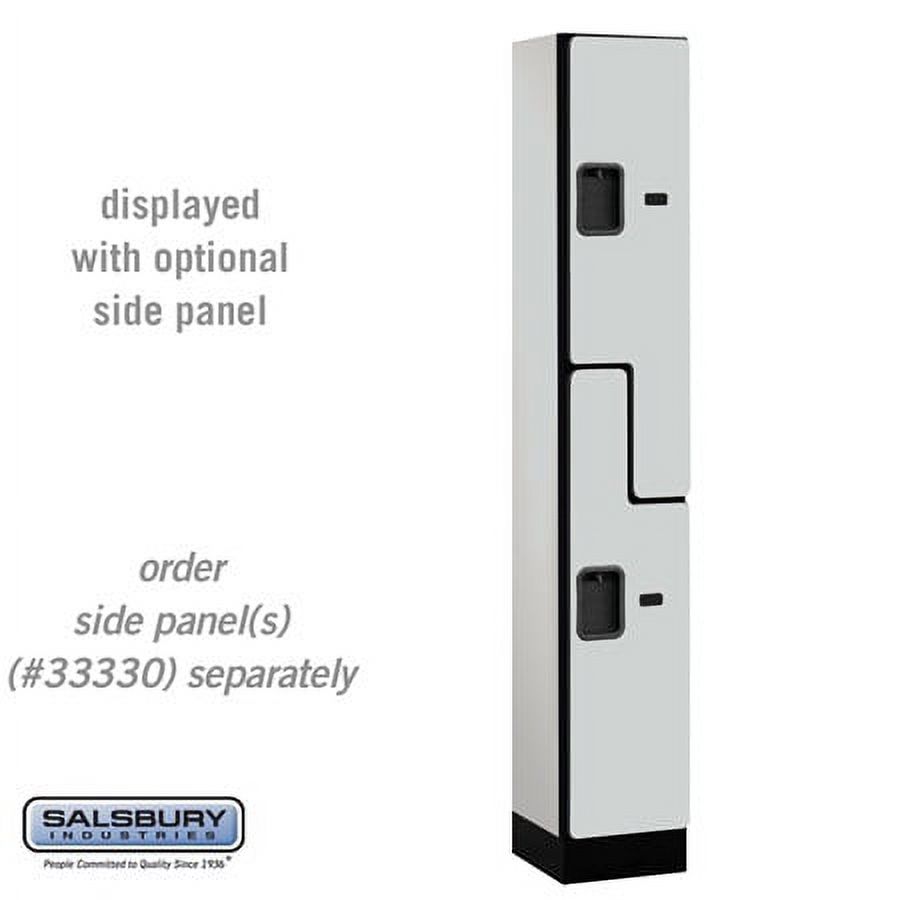 SalsburyIndustries  Double Tier S Style 1 Wide 6 ft. X 15 in. Designer Wood Locker - Gray - image 1 of 4