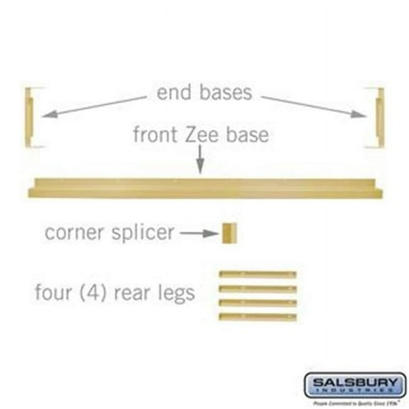 SalsburyIndustries Zee Base Kit - Tan - 72 W x 4 H x 12 D in.