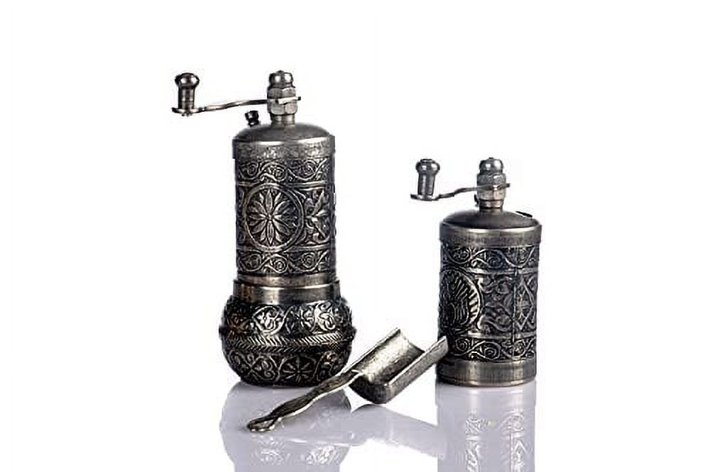 Manual Spice Grinder Hand Mill for Pepper Salt Seed Herb Armenian Handmade  Antique Style Small Size Salt Grinder 