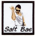 thumbnail image 1 of Salt Bae Emoji Meme Embroidered Patch, 1 of 1
