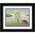 thumbnail image 1 of Salt Box by the Lake II 2x Matted 24x20 Black Ornate Framed Art Print by Sliney, John, 1 of 2