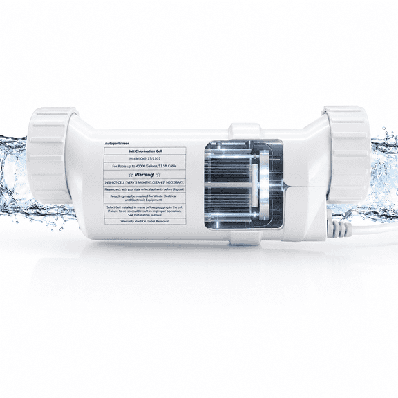 Salt Cell Replacement for Hayward T-CELL-15 W3T-CELL-15, Salt Chlorine Generator Fits 40,000 Gal Pools, up to 10,000 Hours Theoretical Service Life