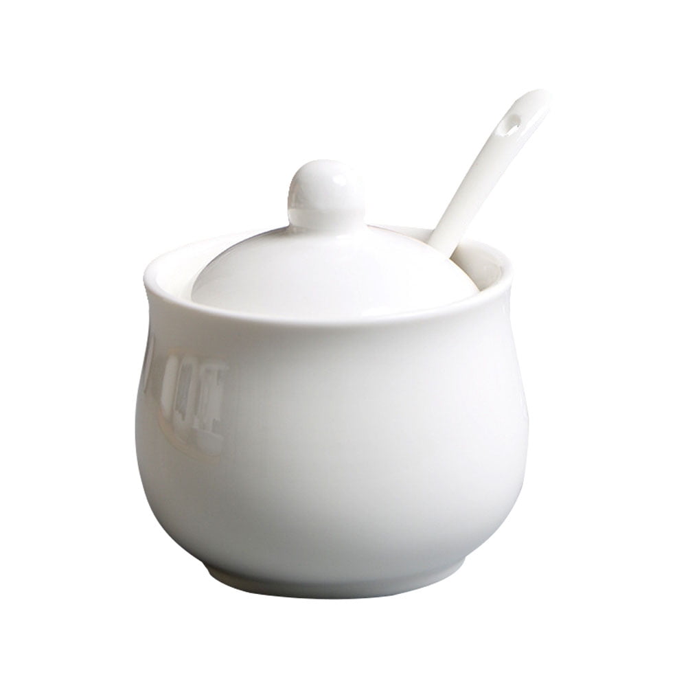 Rectangular Ceramic Salt Containers Salt Container Household Seasoning Jar Glass Dispenser Containers ...