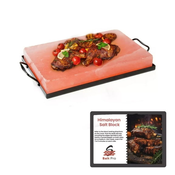 Salt Cooking Block Plate 12x8x2 Grilling Seasoning FREE TRAY Quality & LOW PRICE