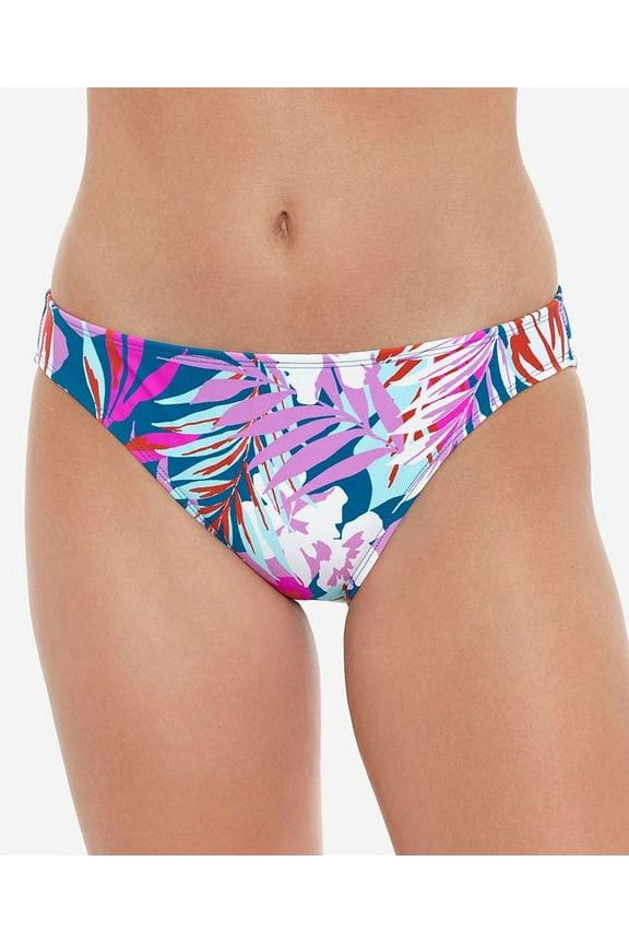 Junior's Bop To The Trop Hipster Bikini Bottoms Swimsuit Multicolor Size Small
