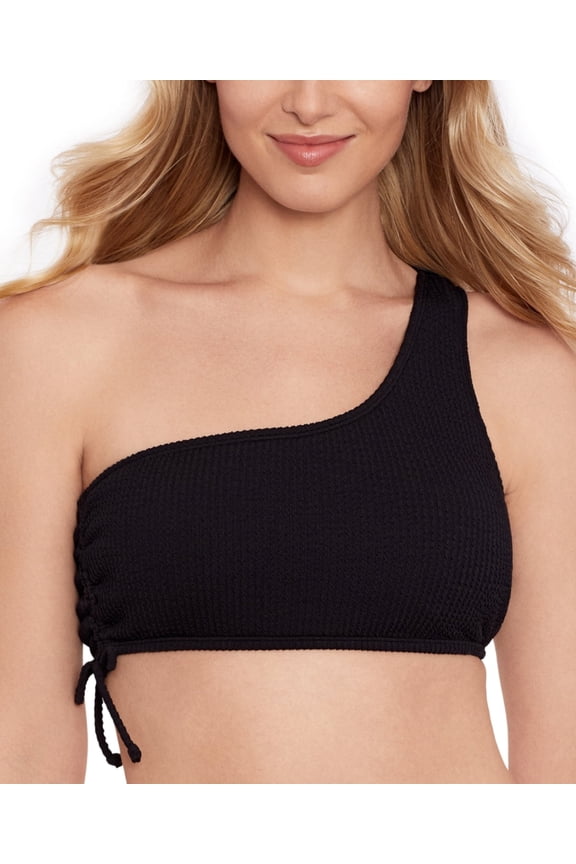 Salt Cove Juniors One-Shoulder Side-Cin Black L