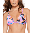 thumbnail image 1 of Salt + Cove MULTI Juniors' Kaleidoscope Smocked Bikini Swim Top, US Large, 1 of 7