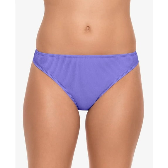 Salt + Cove Swimwear Bikini Large Junior Preppy Rib Hipster Purple Large