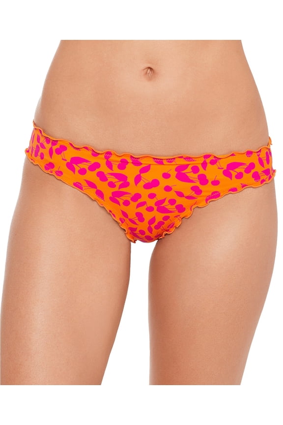 TANGERINE Cherry on Top Printed Hipster Bikini Swim Bottom, US Small