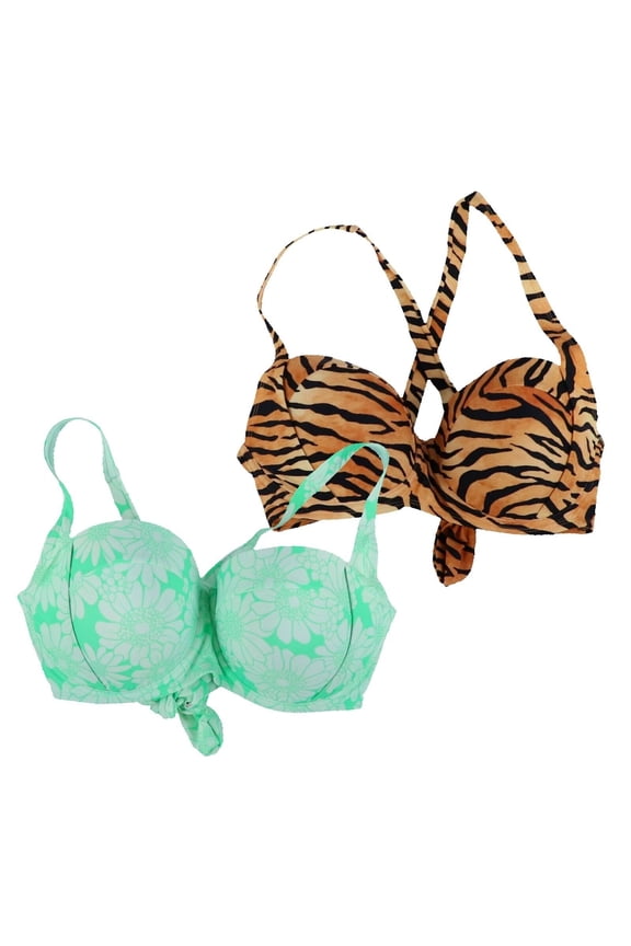 Salt & Cove Women's Plus Size Bikini Top Swimsuit Crossback Bathing Suit New