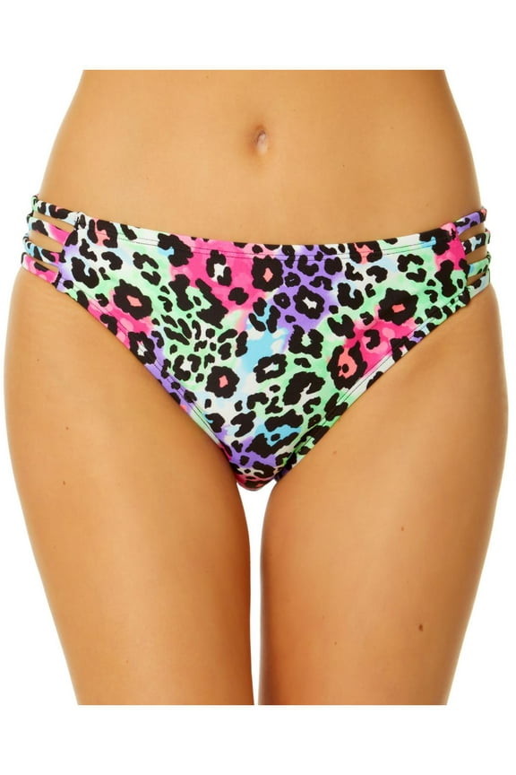 Womens Juniors Animal Print Nylon Swim Bottom Separates