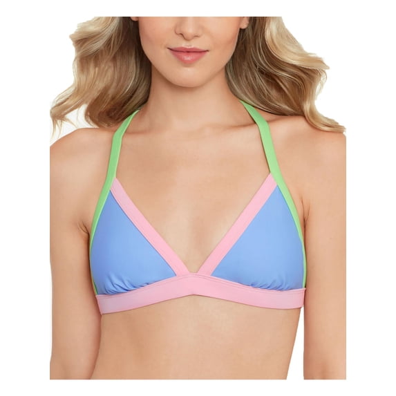 Salt + Cove Womens Juniors Contrast Trim Bikini Swim top