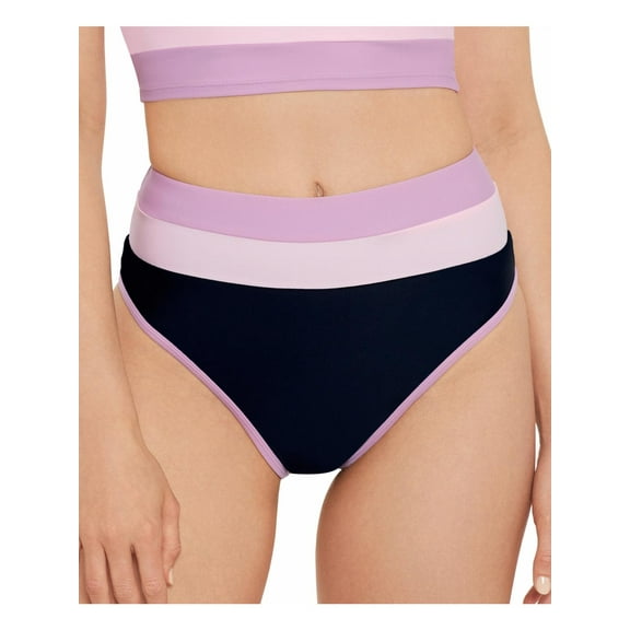 Salt + Cove Womens Juniors High Waist Contrast Trim Swim Bottom Separates