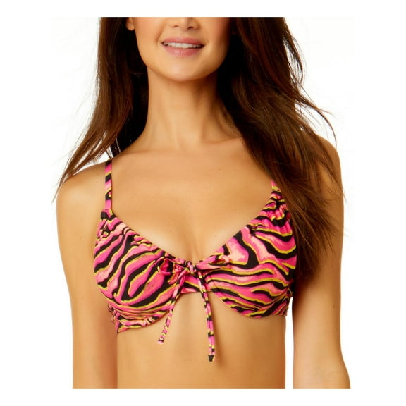 Salt + Cove Womens Juniors Printed Underwire Bikini Swim top