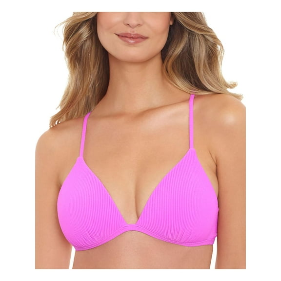 Salt + Cove Womens Juniors Ribbed Back Tie Bikini Swim top