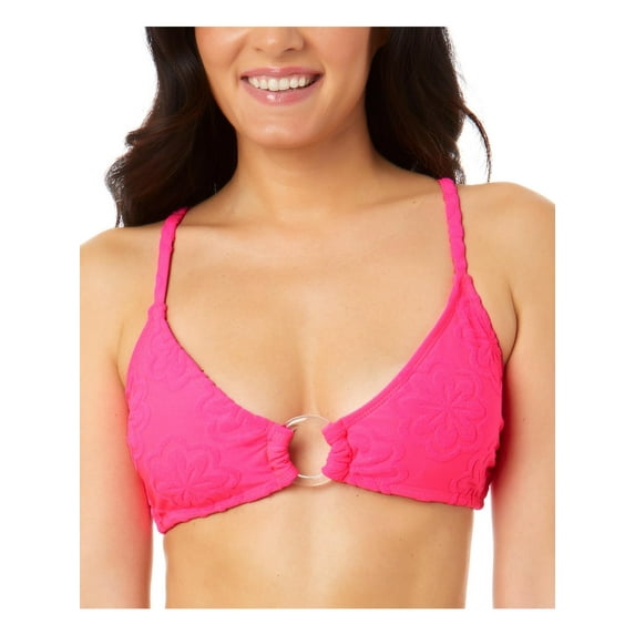 Salt + Cove Womens Juniors Terry Cloth O-Ring Bikini Swim top