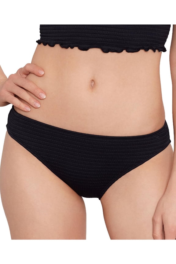 Womens Ribbed Hipster Swim Bottom Separates
