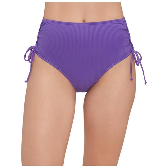 Salt + Cove Womens Ribbed Side-Tie Swim Bottom Separates