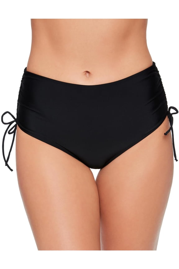 Womens Solid Nylon Swim Bottom Separates