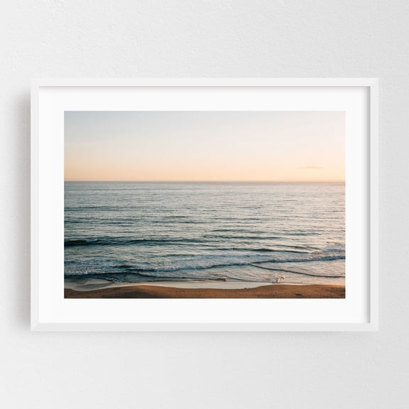 Salt Creek Beach 01 - Dana Point California Photography White Framed Wall Art Print 12 x 18 inches