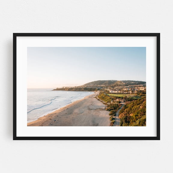 Salt Creek Beach 02 - Dana Point California Photography Black Framed Wall Art Print 16 x 24 inches